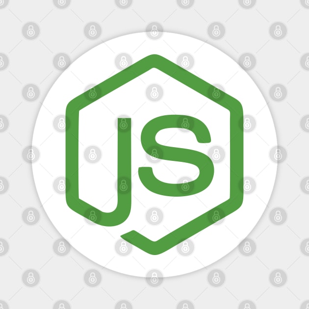 Node JS Open Source Programming Languange Logo Magnet by zadaID